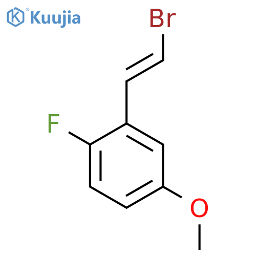 2-(2-Bromoethenyl)-1-fluoro-4-methoxybenzene structure