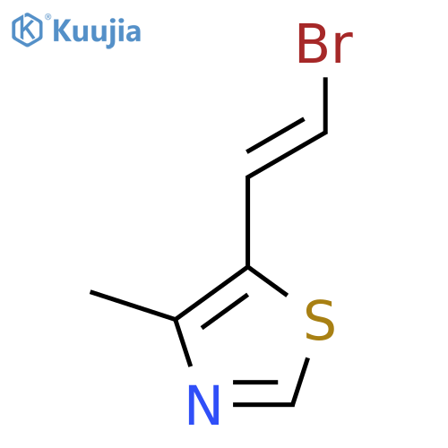 5-(2-Bromoethenyl)-4-methyl-1,3-thiazole structure