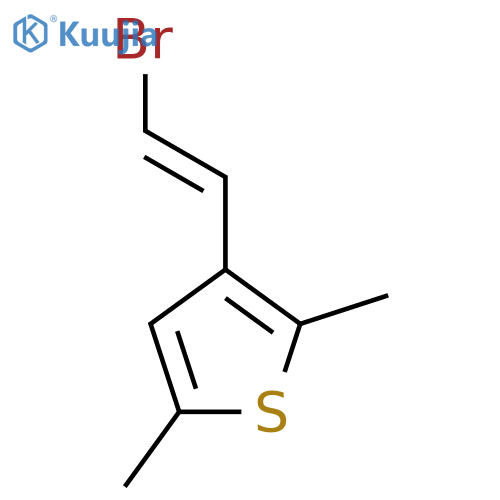 3-(2-Bromoethenyl)-2,5-dimethylthiophene structure