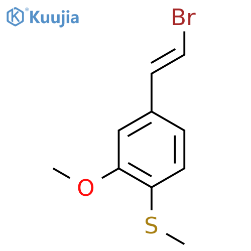 4-(2-Bromoethenyl)-2-methoxy-1-(methylsulfanyl)benzene structure