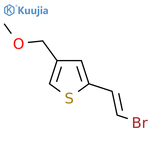 2-(2-Bromoethenyl)-4-(methoxymethyl)thiophene structure