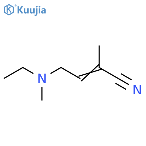 2-Butenenitrile, 4-(ethylmethylamino)-2-methyl- structure