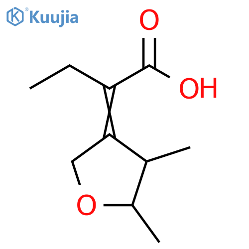 Butanoic acid, 2-(dihydro-4,5-dimethyl-3(2H)-furanylidene)- structure