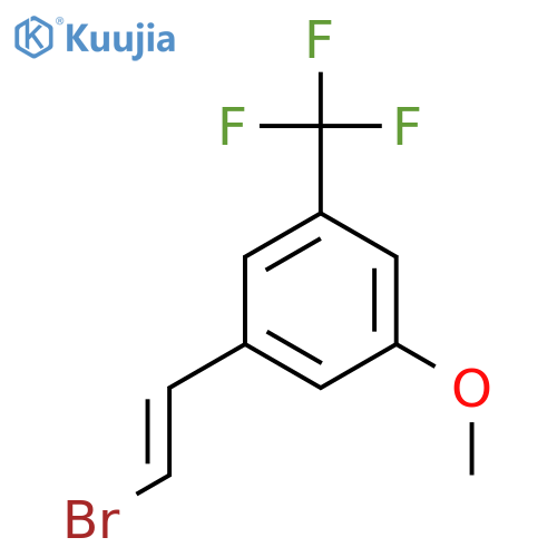1-(2-Bromoethenyl)-3-methoxy-5-(trifluoromethyl)benzene structure