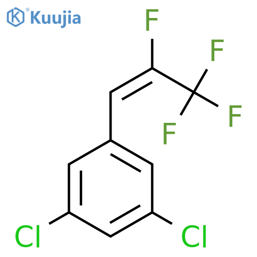 1,3-dichloro-5-(1E)-2,3,3,3-tetrafluoroprop-1-en-1-ylbenzene structure