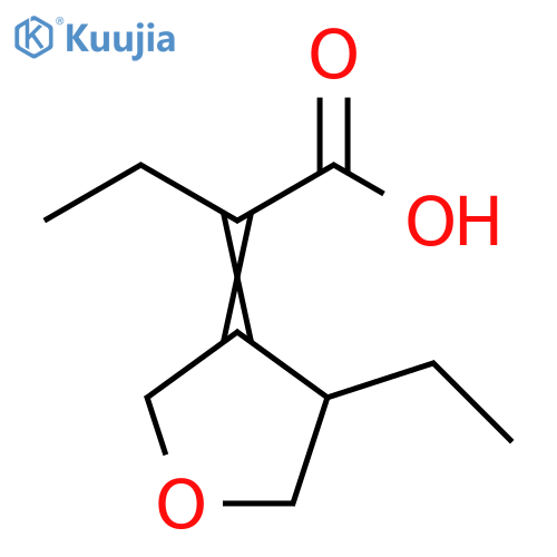 Butanoic acid, 2-(4-ethyldihydro-3(2H)-furanylidene)- structure