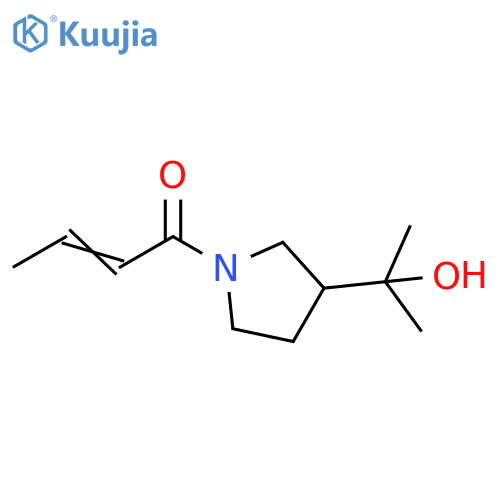 2-Buten-1-one, 1-[3-(1-hydroxy-1-methylethyl)-1-pyrrolidinyl]- structure