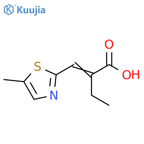Butanoic acid, 2-[(5-methyl-2-thiazolyl)methylene]- structure