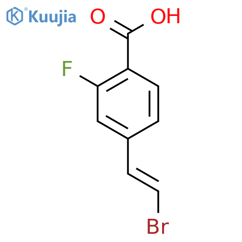 4-(2-Bromoethenyl)-2-fluorobenzoic acid structure