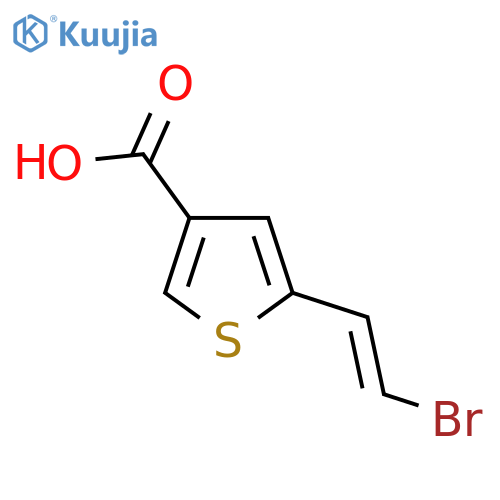 5-(2-Bromoethenyl)thiophene-3-carboxylic acid structure
