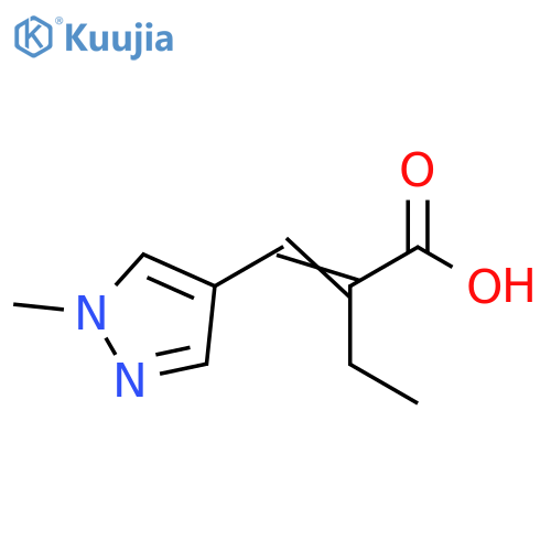 Butanoic acid, 2-[(1-methyl-1H-pyrazol-4-yl)methylene]- structure