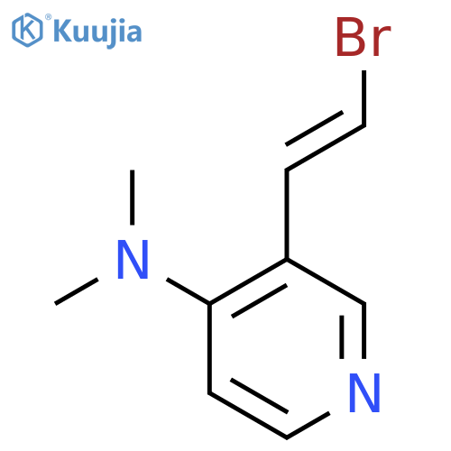 3-(2-bromoethenyl)-N,N-dimethylpyridin-4-amine structure
