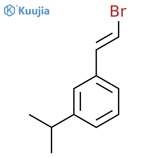 1-(2-Bromoethenyl)-3-(propan-2-yl)benzene structure