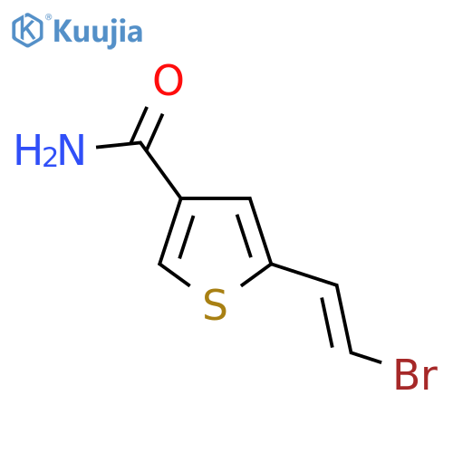 5-(2-Bromoethenyl)thiophene-3-carboxamide structure