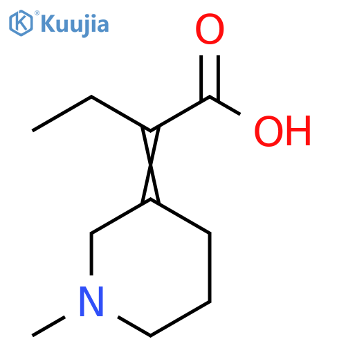 Butanoic acid, 2-(1-methyl-3-piperidinylidene)- structure