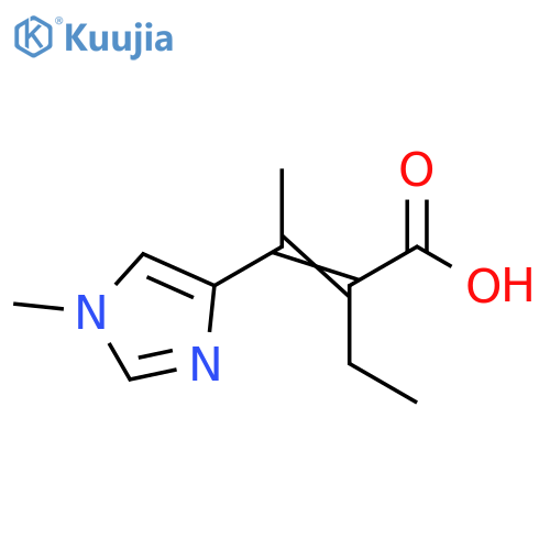2-Butenoic acid, 2-ethyl-3-(1-methyl-1H-imidazol-4-yl)- structure