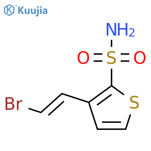 3-(2-Bromoethenyl)thiophene-2-sulfonamide structure