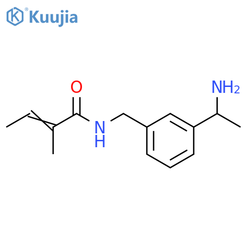 2-Butenamide, N-[[3-(1-aminoethyl)phenyl]methyl]-2-methyl- structure