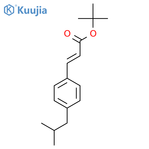 tert-butyl (2E)-3-4-(2-methylpropyl)phenylprop-2-enoate structure