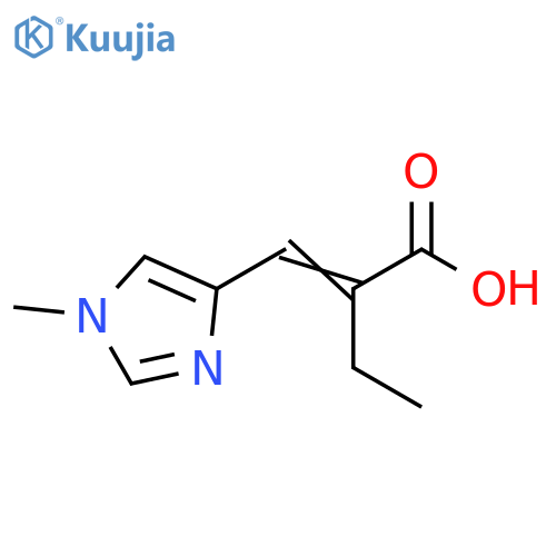 Butanoic acid, 2-[(1-methyl-1H-imidazol-4-yl)methylene]- structure