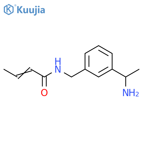 2-Butenamide, N-[[3-(1-aminoethyl)phenyl]methyl]- structure