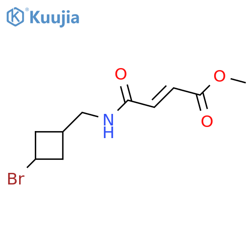 Methyl 3-{[(3-bromocyclobutyl)methyl]carbamoyl}prop-2-enoate structure