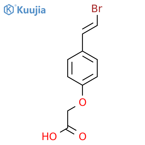 2-[4-(2-Bromoethenyl)phenoxy]acetic acid structure