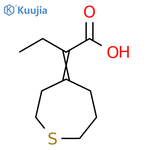 Butanoic acid, 2-(4-thiepanylidene)- structure