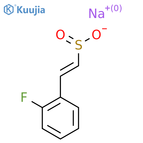 sodium (E)-2-(2-fluorophenyl)ethene-1-sulfinate structure