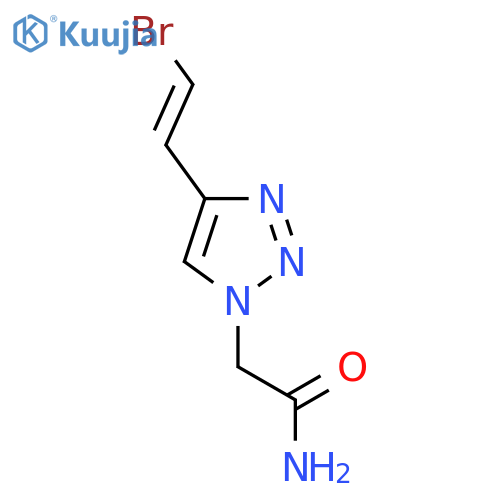 2-[4-(2-bromoethenyl)-1H-1,2,3-triazol-1-yl]acetamide structure