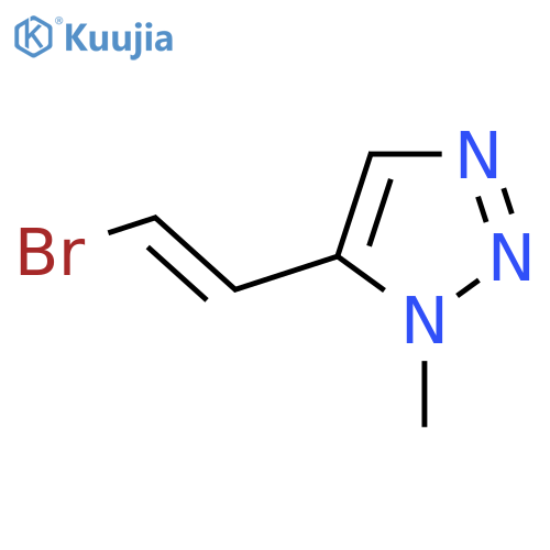 5-(2-bromoethenyl)-1-methyl-1H-1,2,3-triazole structure