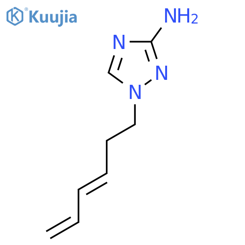 1-(hexa-3,5-dien-1-yl)-1H-1,2,4-triazol-3-amine structure