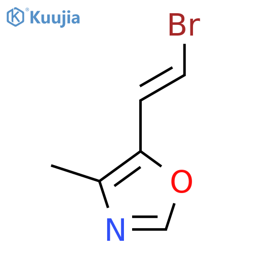 5-(2-Bromoethenyl)-4-methyl-1,3-oxazole structure