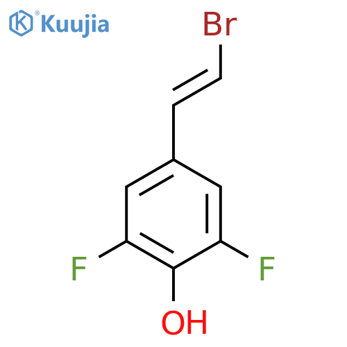 4-(2-Bromoethenyl)-2,6-difluorophenol structure