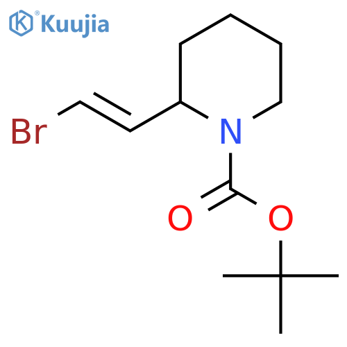Tert-butyl 2-(2-bromoethenyl)piperidine-1-carboxylate structure