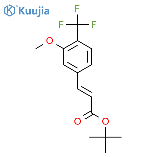 tert-butyl (2E)-3-3-methoxy-4-(trifluoromethyl)phenylprop-2-enoate structure