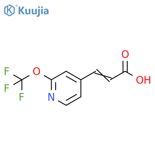 2-Propenoic acid, 3-[2-(trifluoromethoxy)-4-pyridinyl]- structure