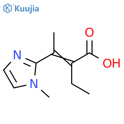 2-Butenoic acid, 2-ethyl-3-(1-methyl-1H-imidazol-2-yl)- structure