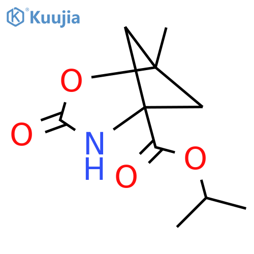 Isopropyl 1-methyl-3-oxo-2-oxa-4-azabicyclo[3.1.1]heptane-5-carboxylate structure