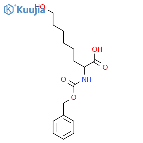 2-{(benzyloxy)carbonylamino}-8-hydroxyoctanoic acid structure