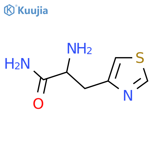 2-amino-3-(1,3-thiazol-4-yl)propanamide structure
