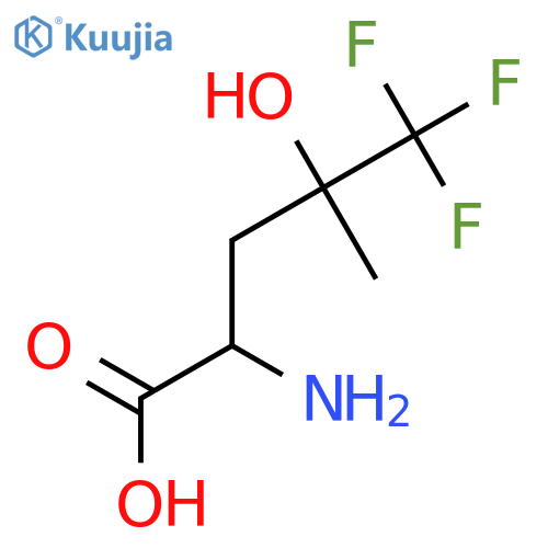 2-amino-5,5,5-trifluoro-4-hydroxy-4-methylpentanoic acid structure