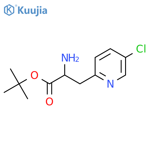 Tert-butyl 2-amino-3-(5-chloropyridin-2-yl)propanoate structure