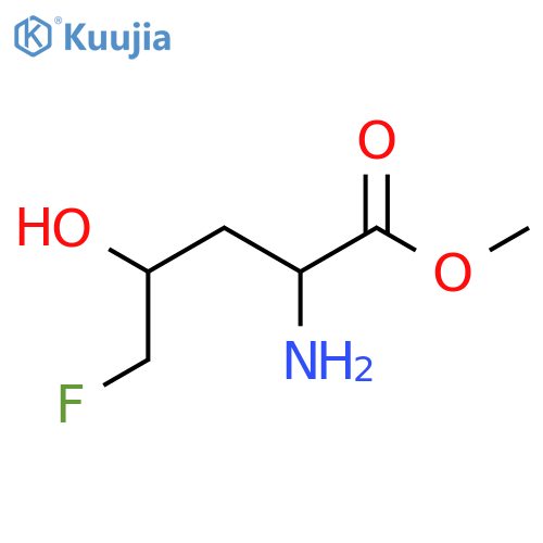 methyl 2-amino-5-fluoro-4-hydroxypentanoate structure