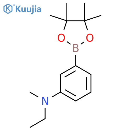 [3-[Ethyl(methyl)amino]phenyl]boronic acid pinacol ester structure