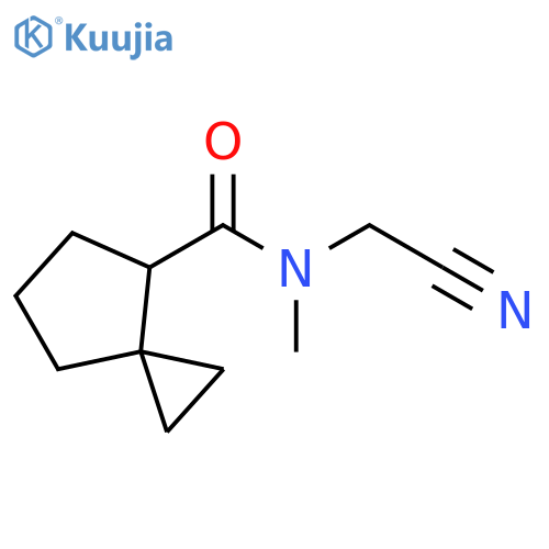 N-(Cyanomethyl)-N-methylspiro[2.4]heptane-4-carboxamide structure