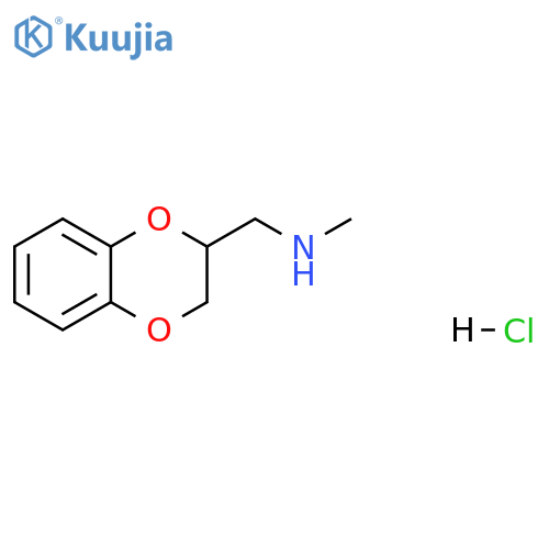 N-(2,3-Dihydro-1,4-benzodioxin-2-ylmethyl)-n-methylamine hydrochloride structure