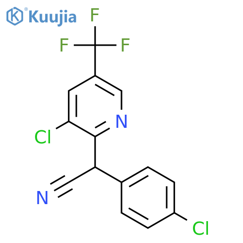 2-(4-Chlorophenyl)-2-3-chloro-5-(trifluoromethyl)-2-pyridinylacetonitrile structure