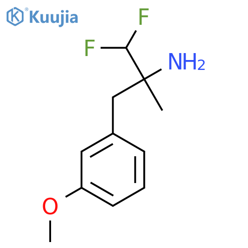 1,1-difluoro-3-(3-methoxyphenyl)-2-methylpropan-2-amine structure