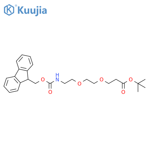 FmocNH-PEG2-t-butyl ester structure